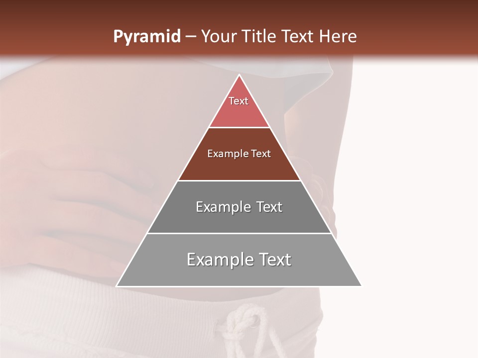 A Woman's Stomach With Her Hands On Her Hip PowerPoint Template