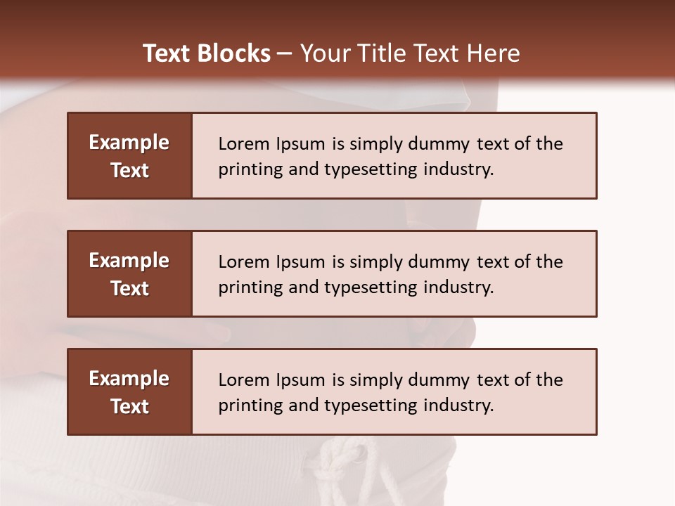 A Woman's Stomach With Her Hands On Her Hip PowerPoint Template