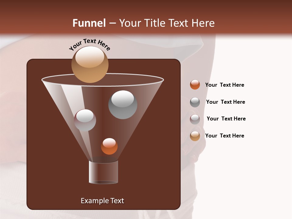 A Woman's Stomach With Her Hands On Her Hip PowerPoint Template