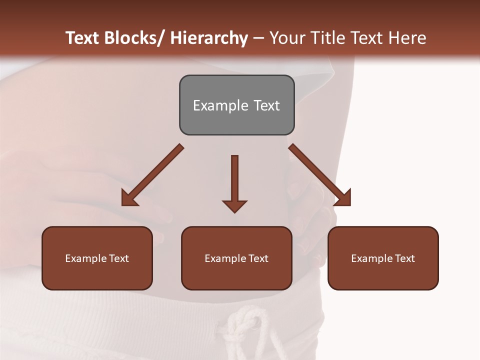 A Woman's Stomach With Her Hands On Her Hip PowerPoint Template
