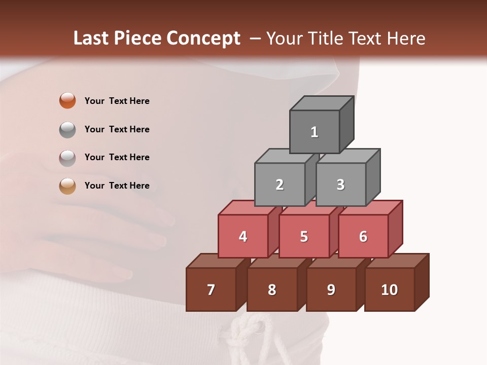 A Woman's Stomach With Her Hands On Her Hip PowerPoint Template