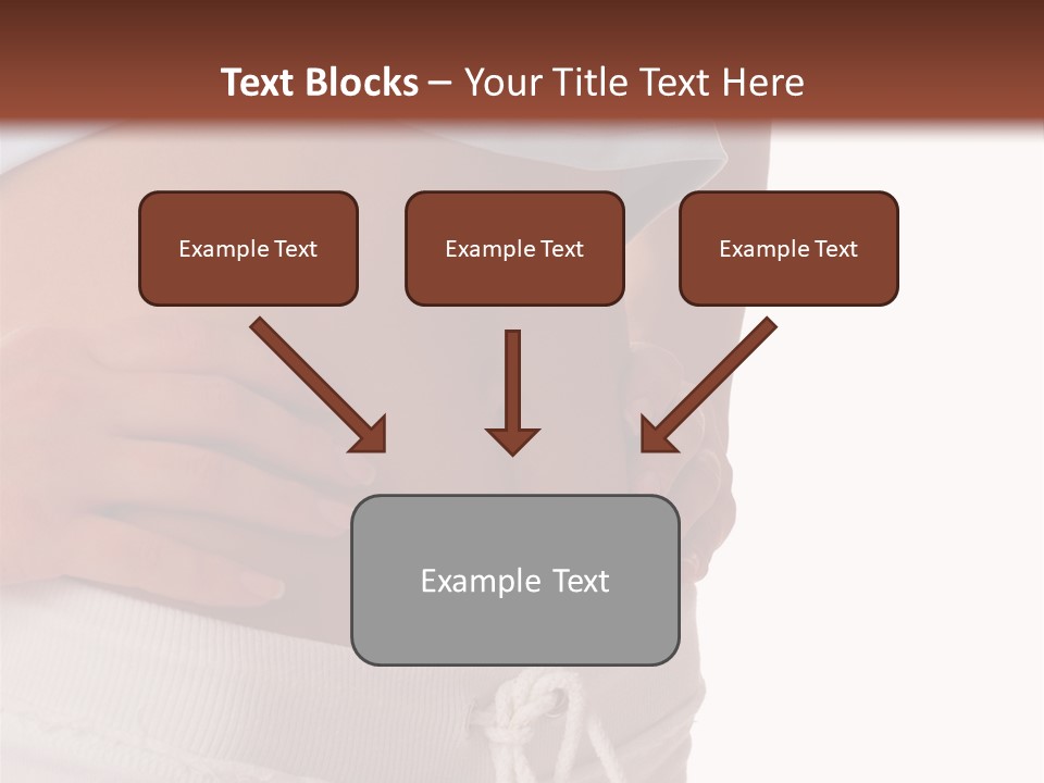 A Woman's Stomach With Her Hands On Her Hip PowerPoint Template
