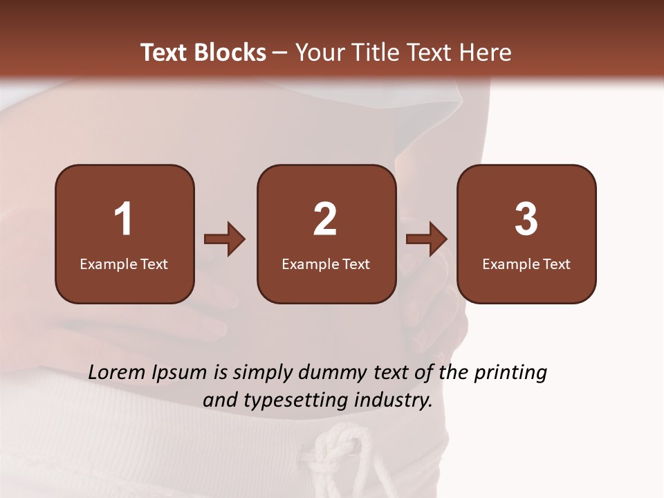 A Woman's Stomach With Her Hands On Her Hip PowerPoint Template