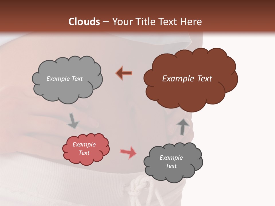 A Woman's Stomach With Her Hands On Her Hip PowerPoint Template