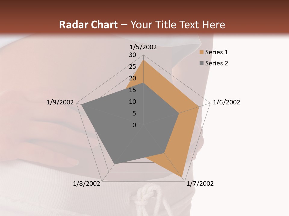 A Woman's Stomach With Her Hands On Her Hip PowerPoint Template