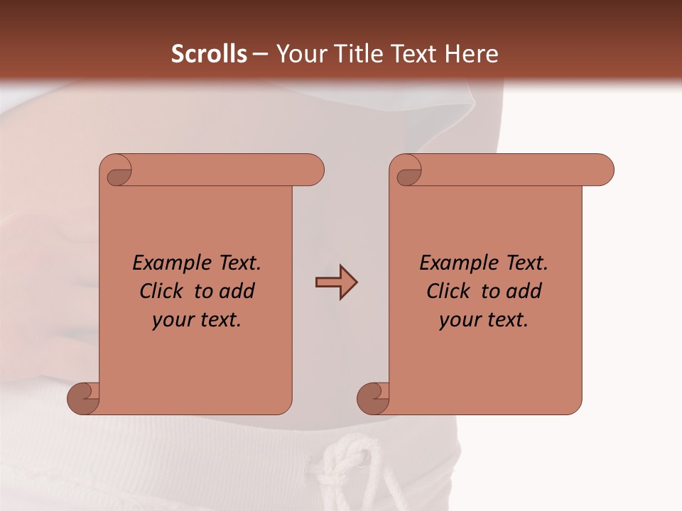 A Woman's Stomach With Her Hands On Her Hip PowerPoint Template