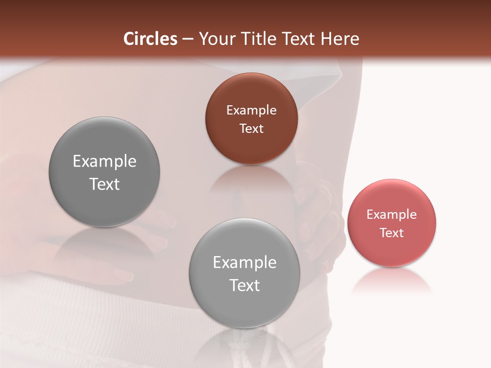 A Woman's Stomach With Her Hands On Her Hip PowerPoint Template