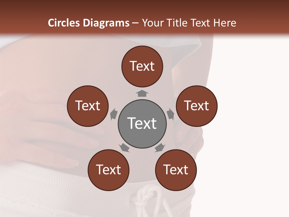 A Woman's Stomach With Her Hands On Her Hip PowerPoint Template