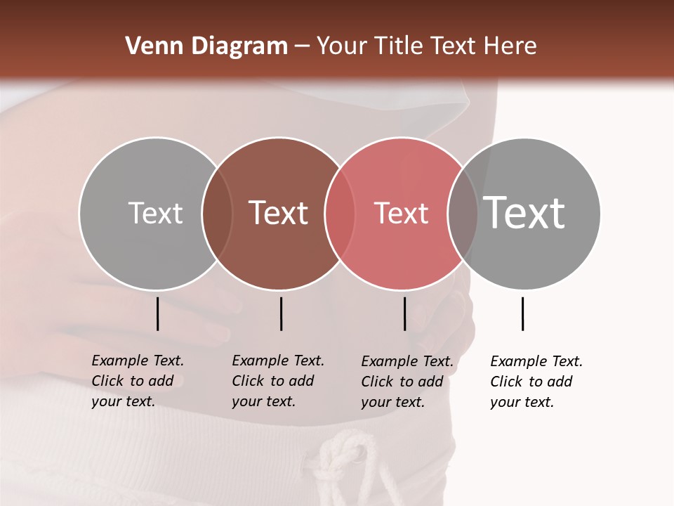 A Woman's Stomach With Her Hands On Her Hip PowerPoint Template