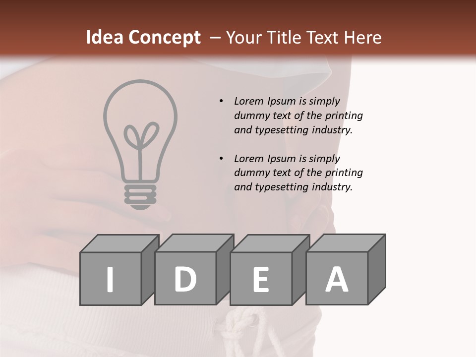 A Woman's Stomach With Her Hands On Her Hip PowerPoint Template