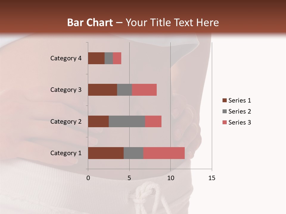 A Woman's Stomach With Her Hands On Her Hip PowerPoint Template