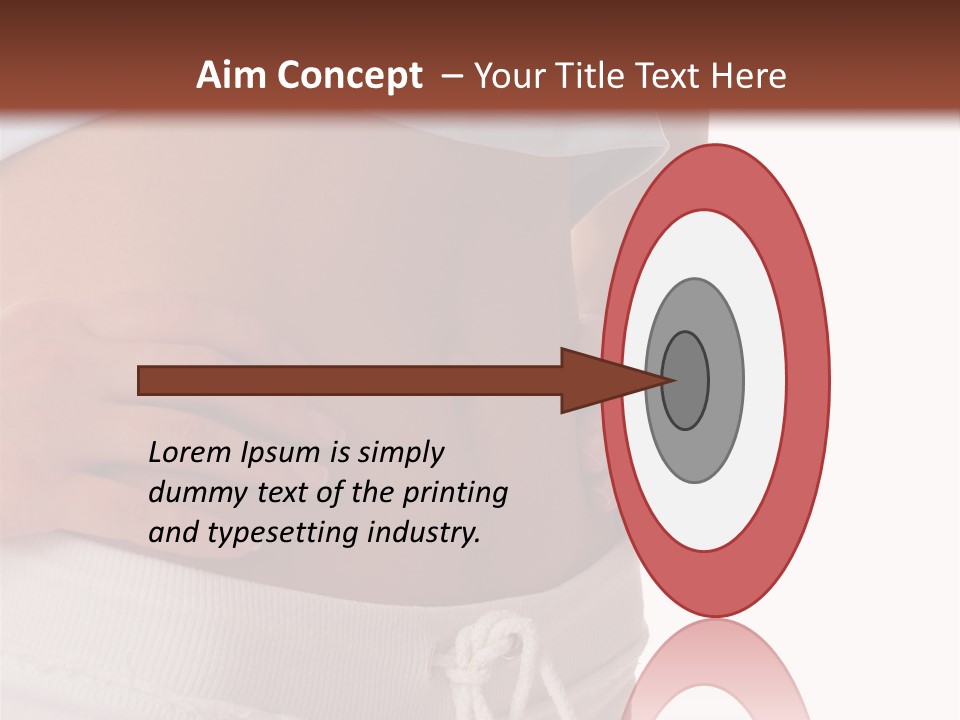 A Woman's Stomach With Her Hands On Her Hip PowerPoint Template