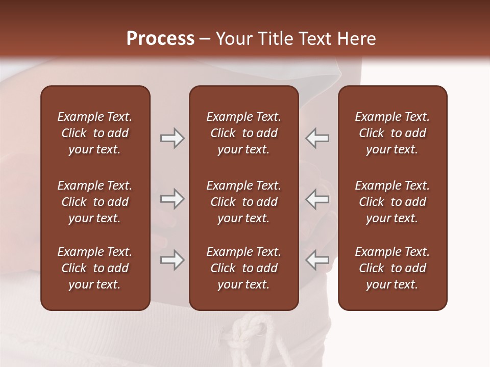 A Woman's Stomach With Her Hands On Her Hip PowerPoint Template