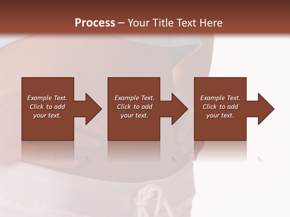A Woman's Stomach With Her Hands On Her Hip PowerPoint Template
