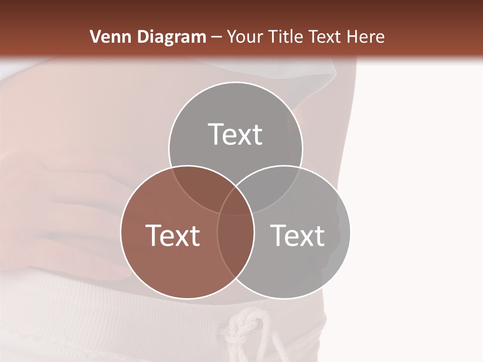 A Woman's Stomach With Her Hands On Her Hip PowerPoint Template