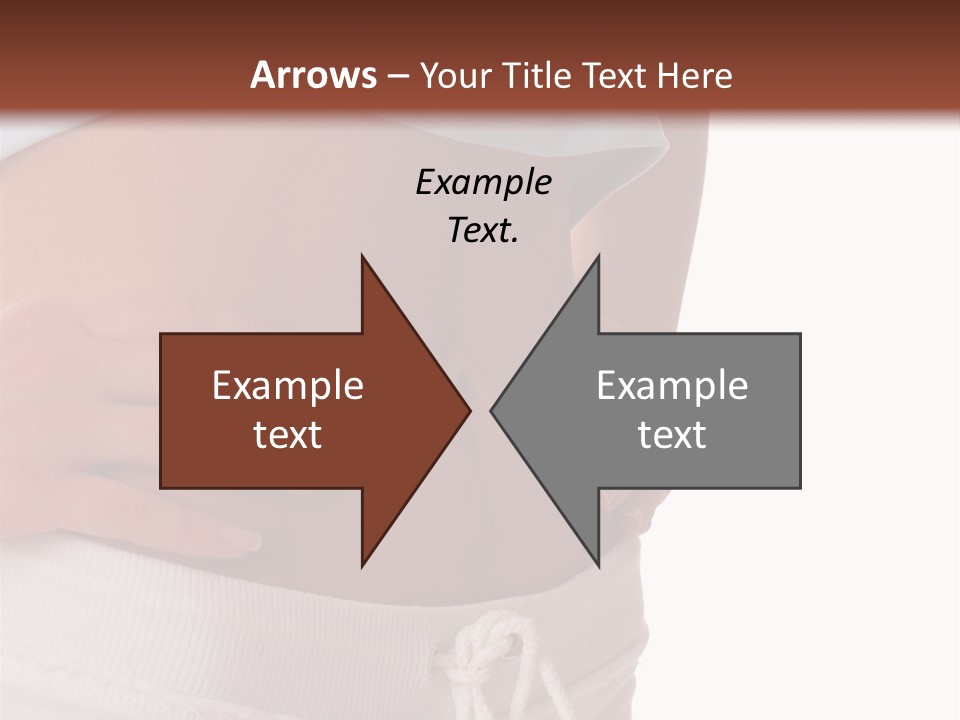 A Woman's Stomach With Her Hands On Her Hip PowerPoint Template