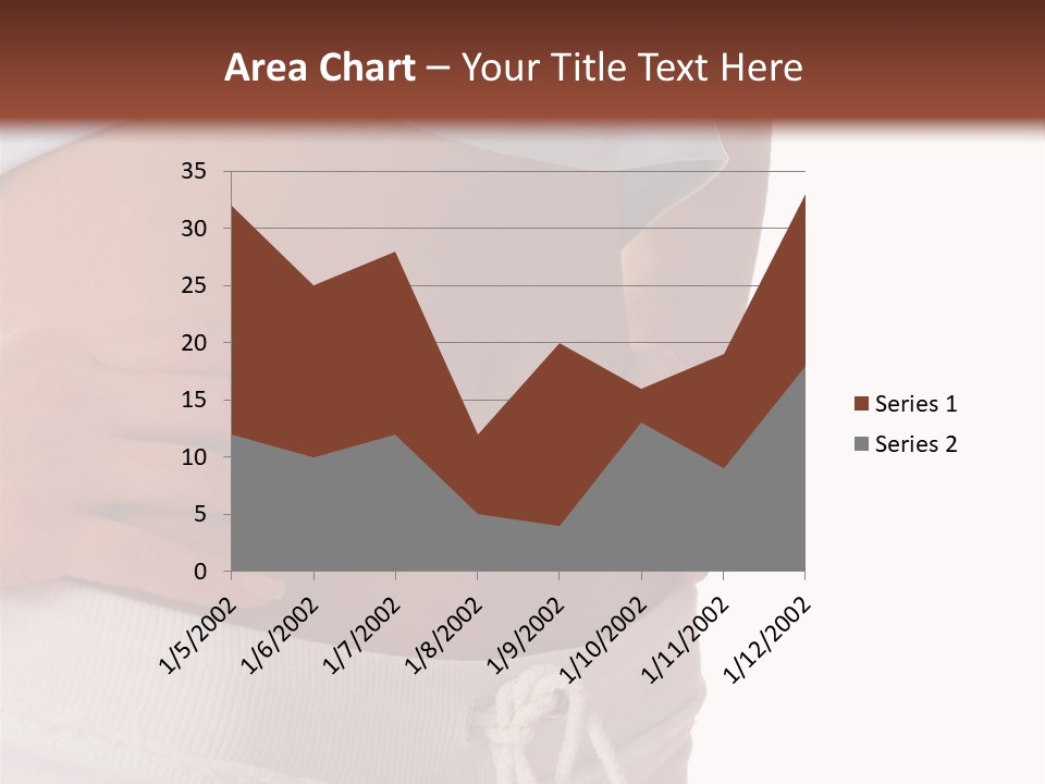 A Woman's Stomach With Her Hands On Her Hip PowerPoint Template