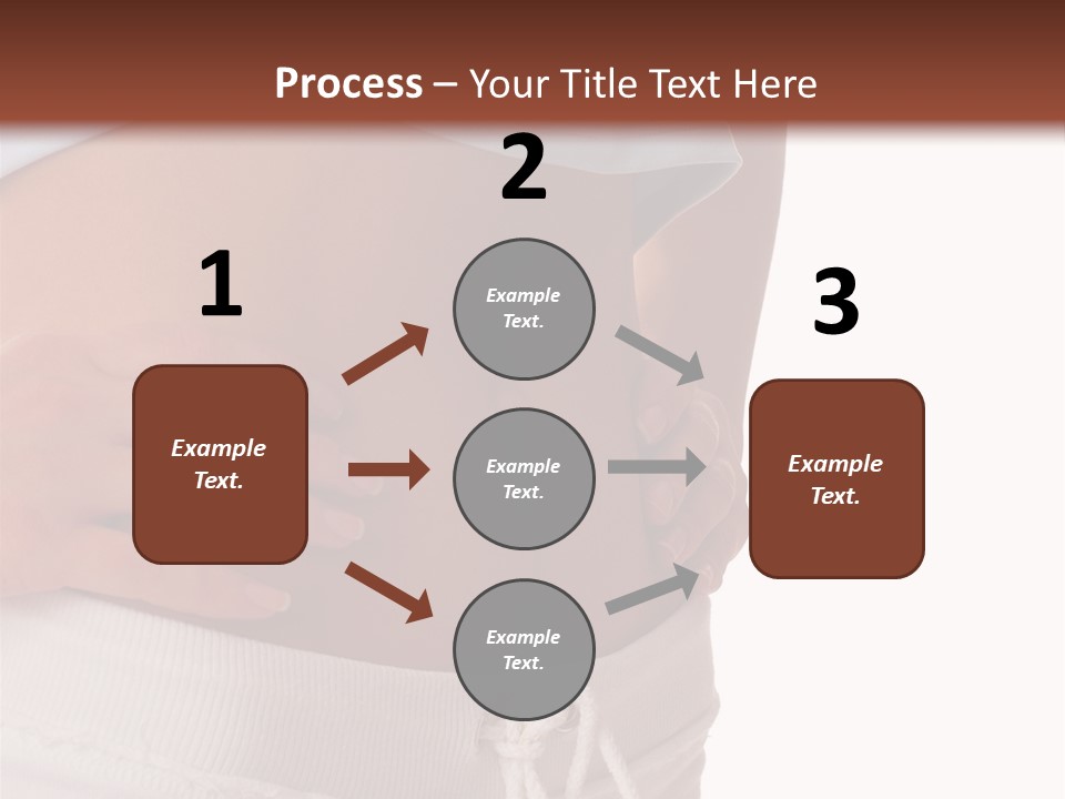 A Woman's Stomach With Her Hands On Her Hip PowerPoint Template