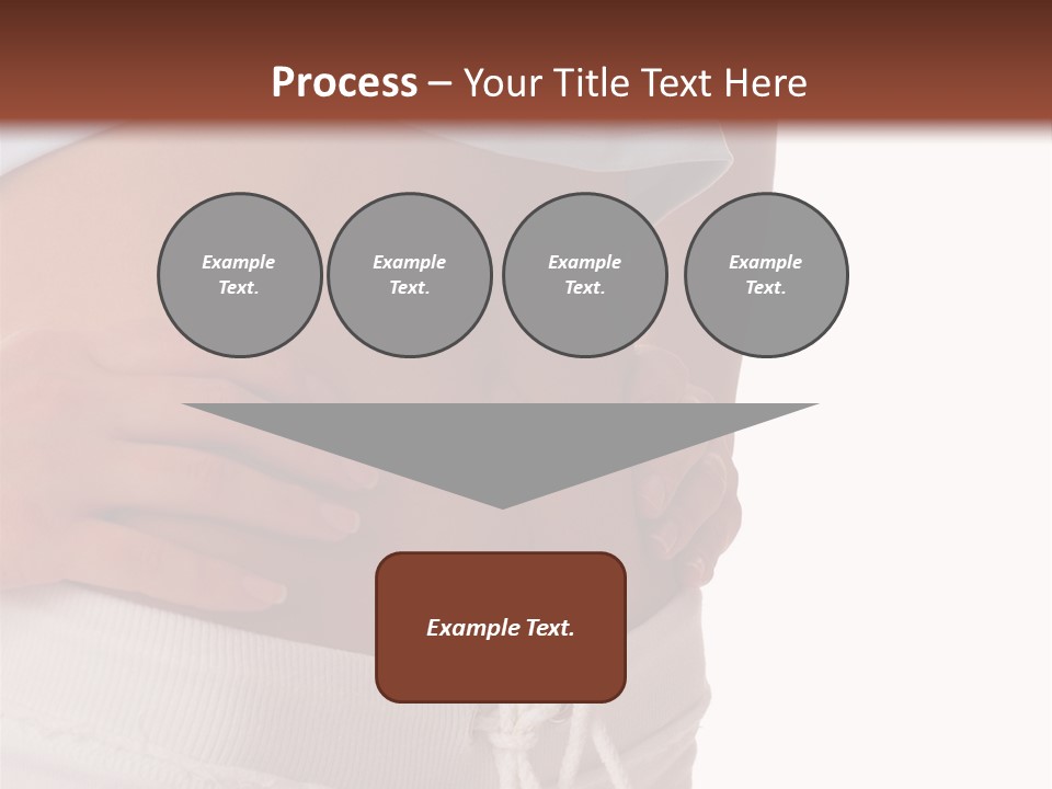 A Woman's Stomach With Her Hands On Her Hip PowerPoint Template