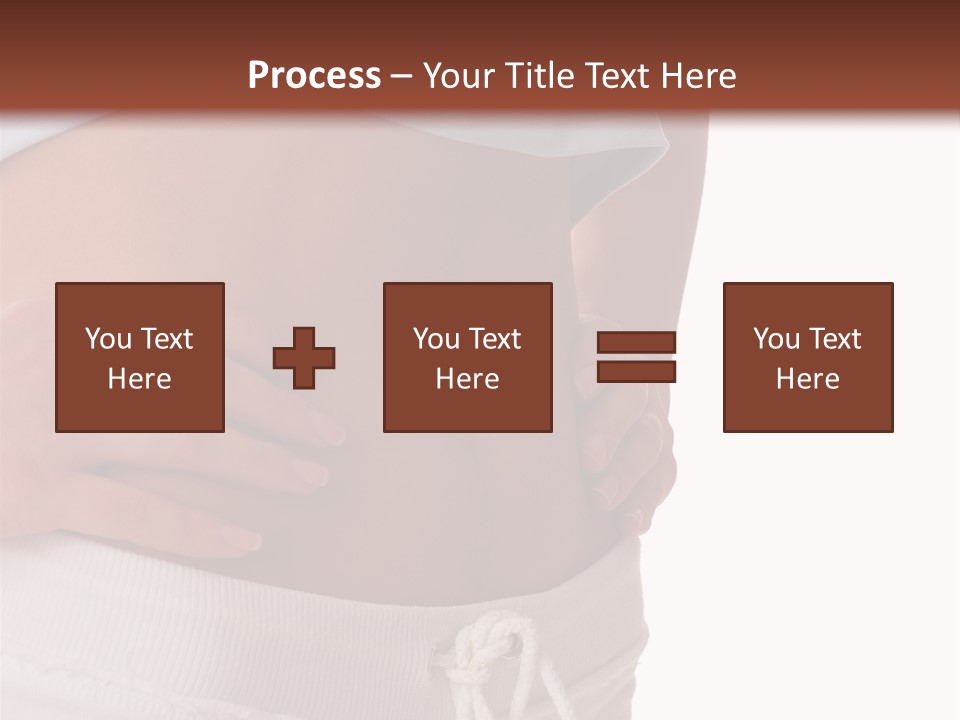 A Woman's Stomach With Her Hands On Her Hip PowerPoint Template