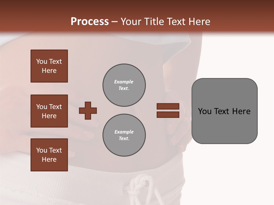 A Woman's Stomach With Her Hands On Her Hip PowerPoint Template