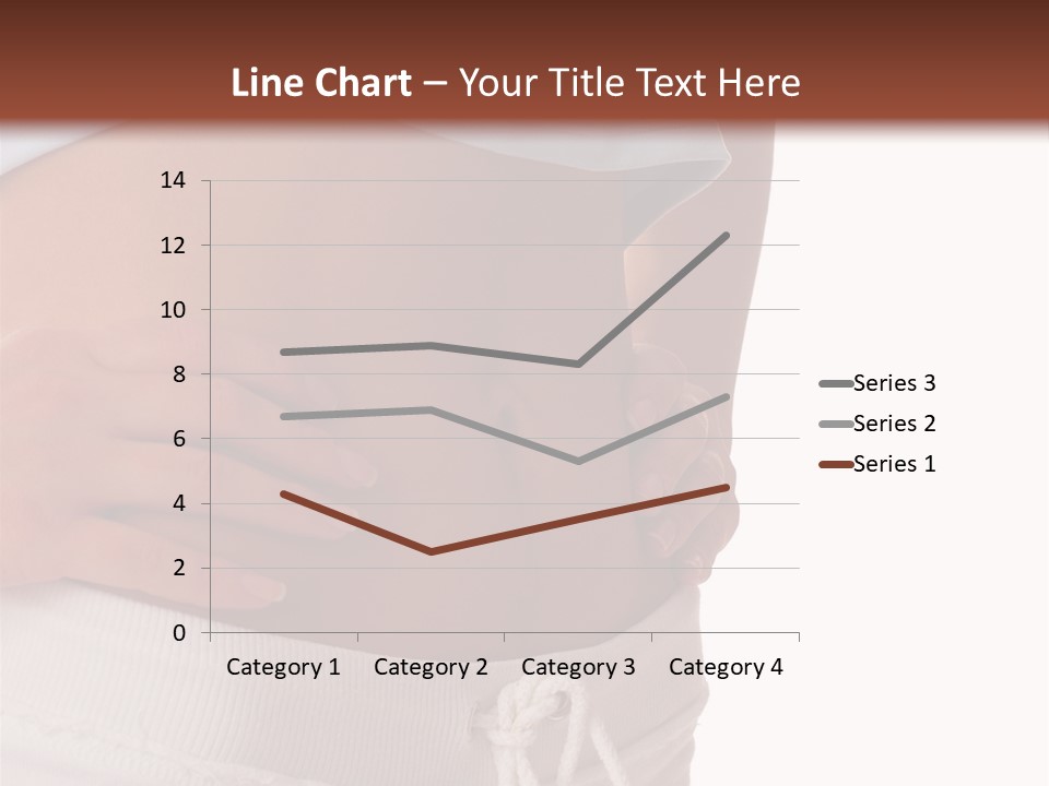 A Woman's Stomach With Her Hands On Her Hip PowerPoint Template
