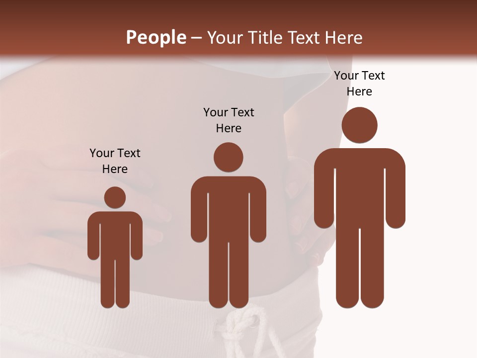 A Woman's Stomach With Her Hands On Her Hip PowerPoint Template