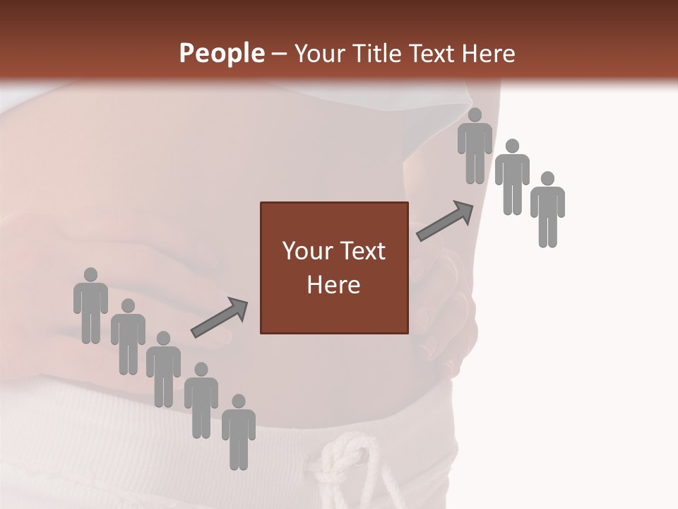 A Woman's Stomach With Her Hands On Her Hip PowerPoint Template