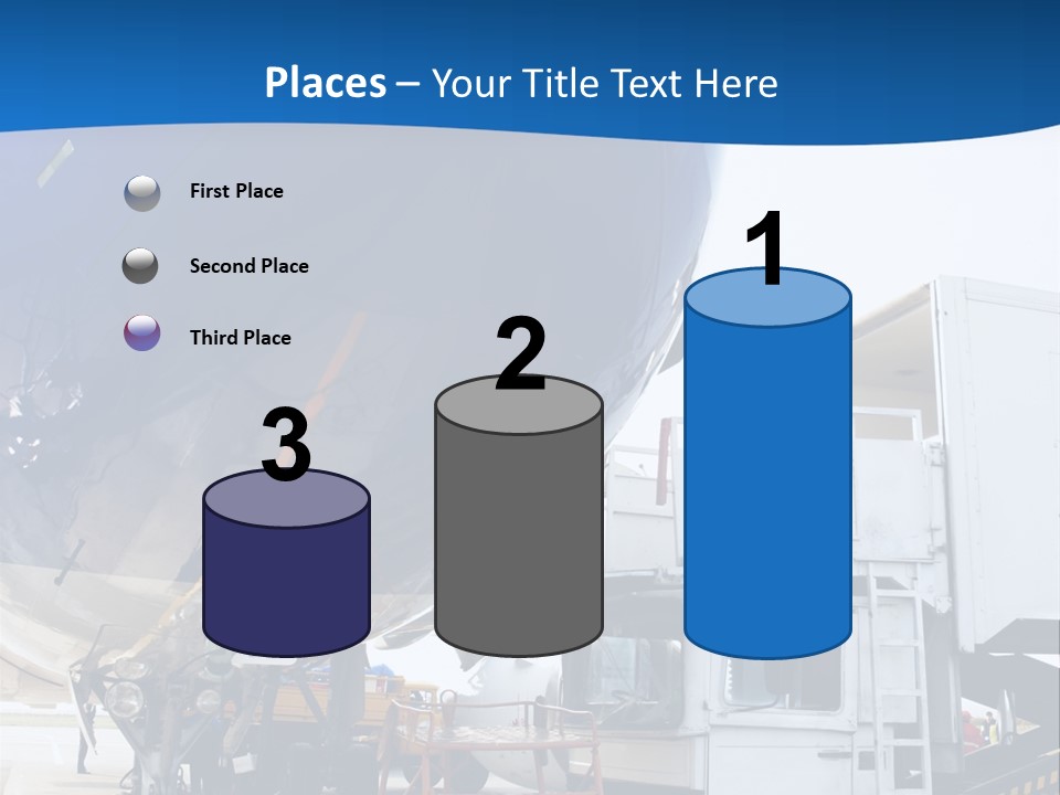Airplane Is Being Serviced PowerPoint Template