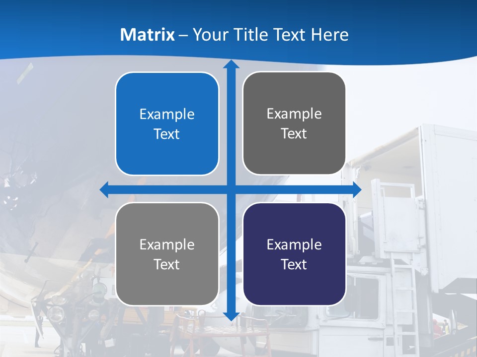 Airplane Is Being Serviced PowerPoint Template
