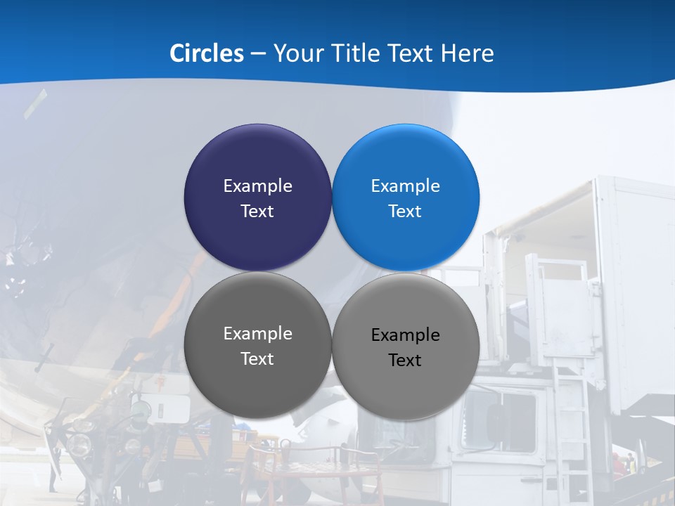 Airplane Is Being Serviced PowerPoint Template
