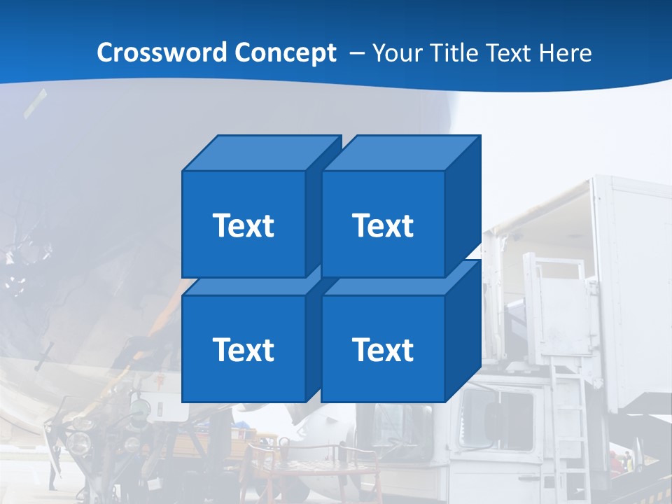 Airplane Is Being Serviced PowerPoint Template