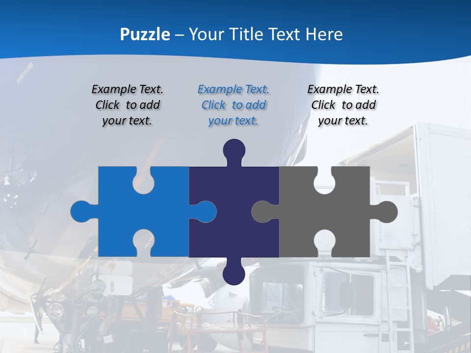 Airplane Is Being Serviced PowerPoint Template