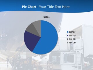 Airplane Is Being Serviced PowerPoint Template