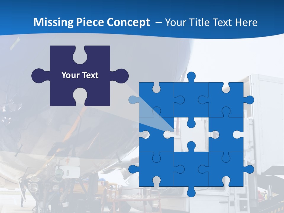 Airplane Is Being Serviced PowerPoint Template