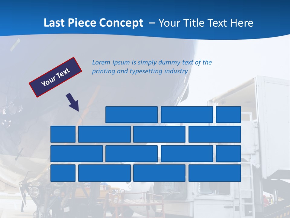 Airplane Is Being Serviced PowerPoint Template