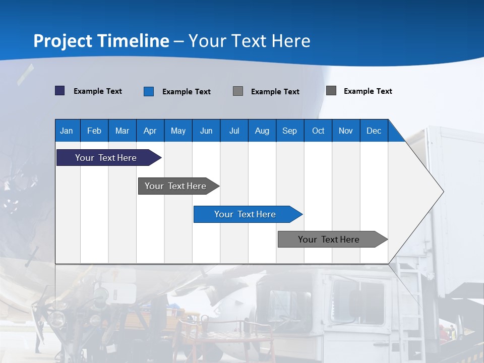 Airplane Is Being Serviced PowerPoint Template