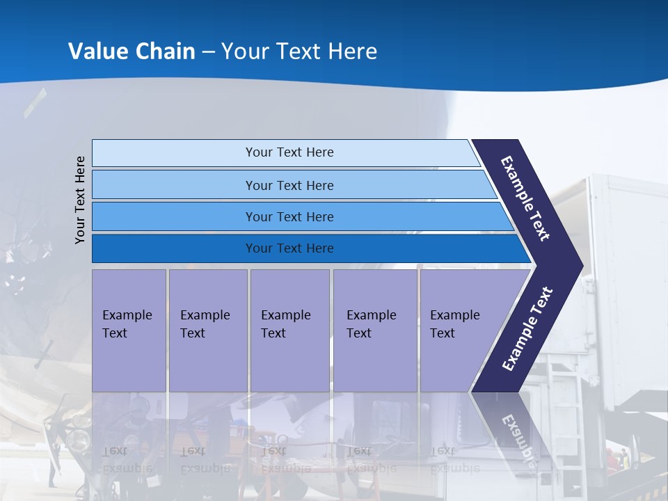Airplane Is Being Serviced PowerPoint Template