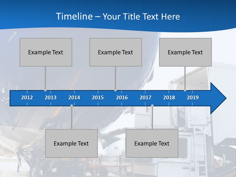 Airplane Is Being Serviced PowerPoint Template