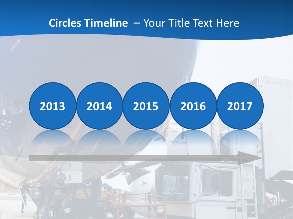 Airplane Is Being Serviced PowerPoint Template