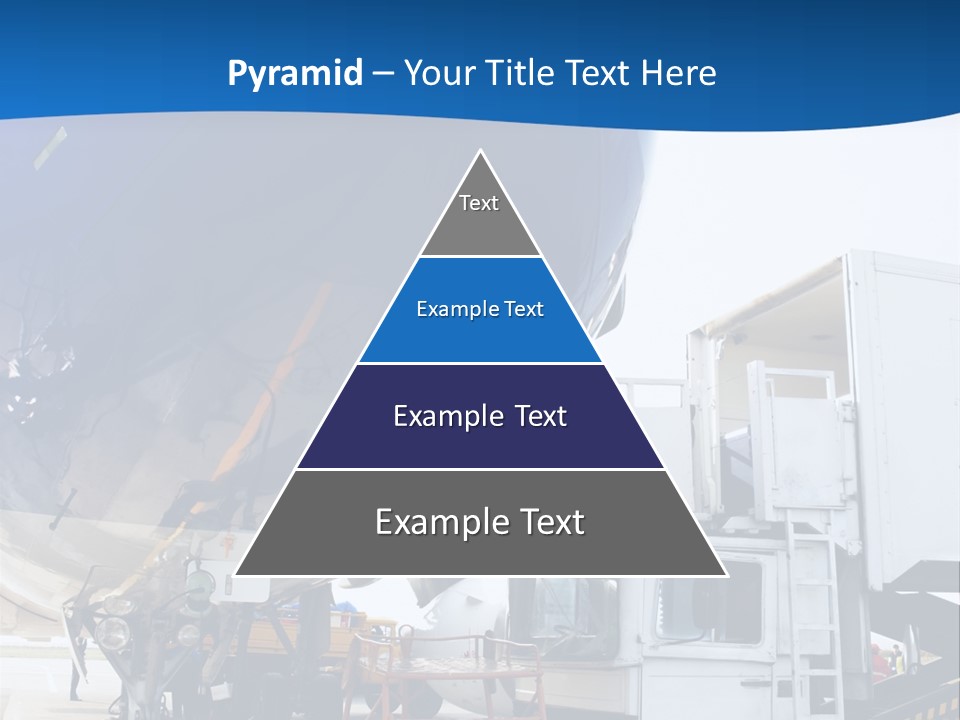 Airplane Is Being Serviced PowerPoint Template