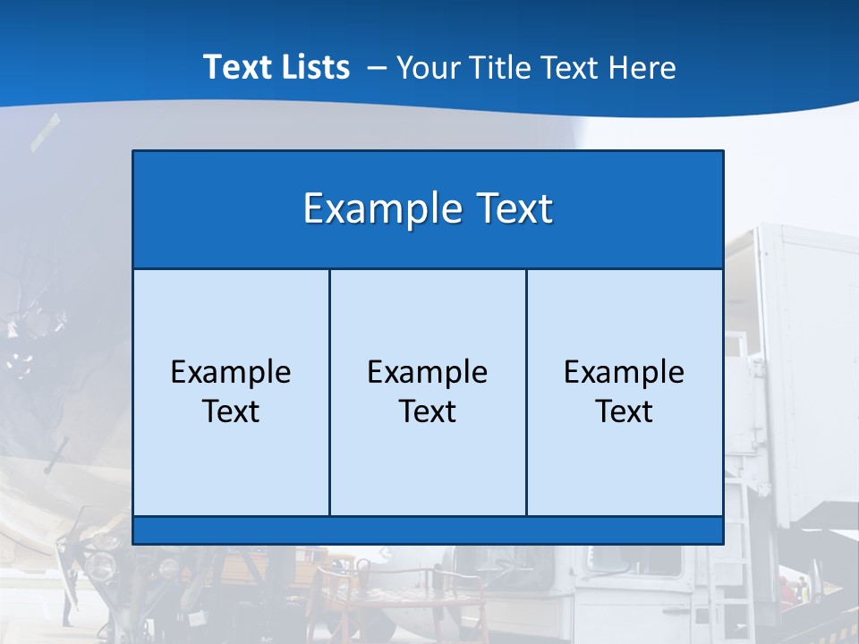Airplane Is Being Serviced PowerPoint Template