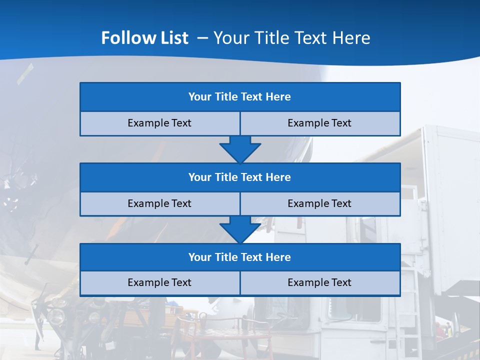 Airplane Is Being Serviced PowerPoint Template