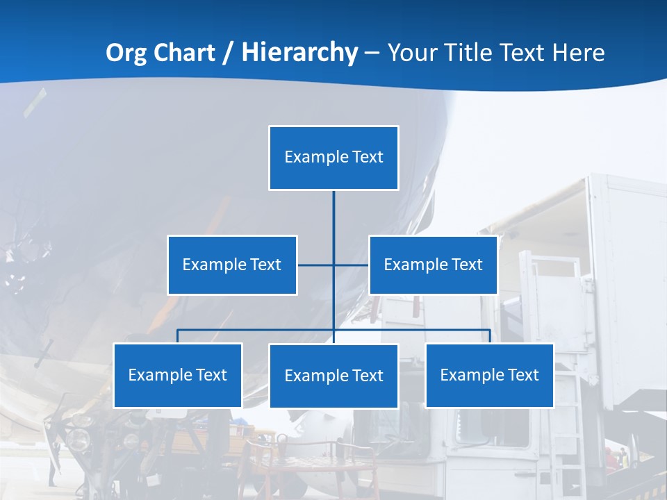 Airplane Is Being Serviced PowerPoint Template