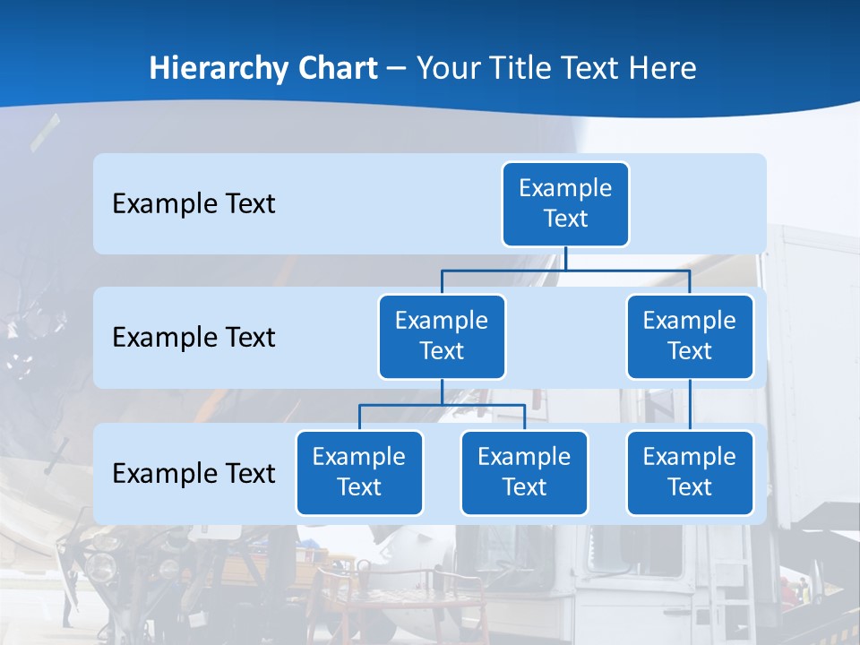 Airplane Is Being Serviced PowerPoint Template