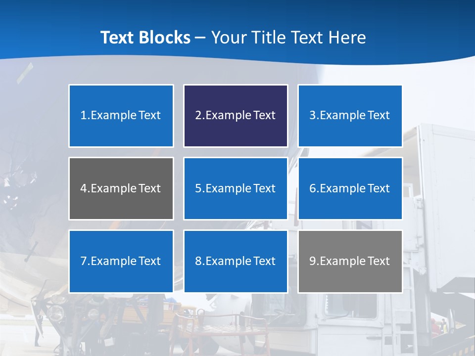 Airplane Is Being Serviced PowerPoint Template