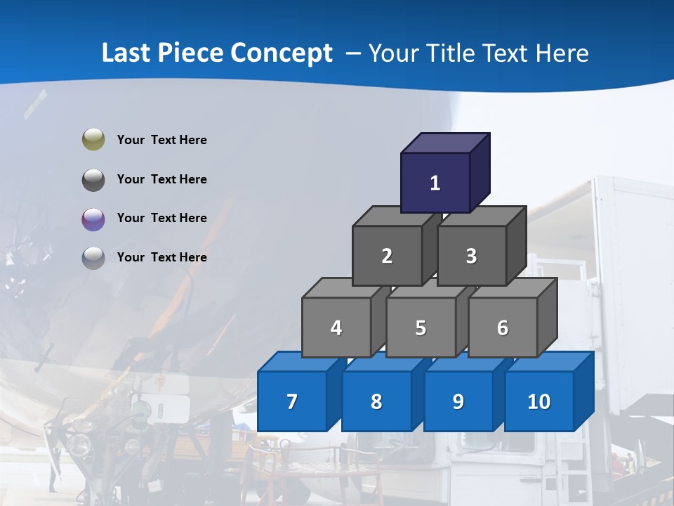 Airplane Is Being Serviced PowerPoint Template