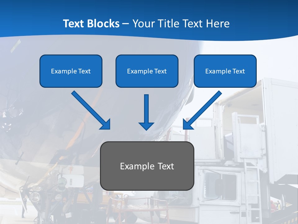 Airplane Is Being Serviced PowerPoint Template