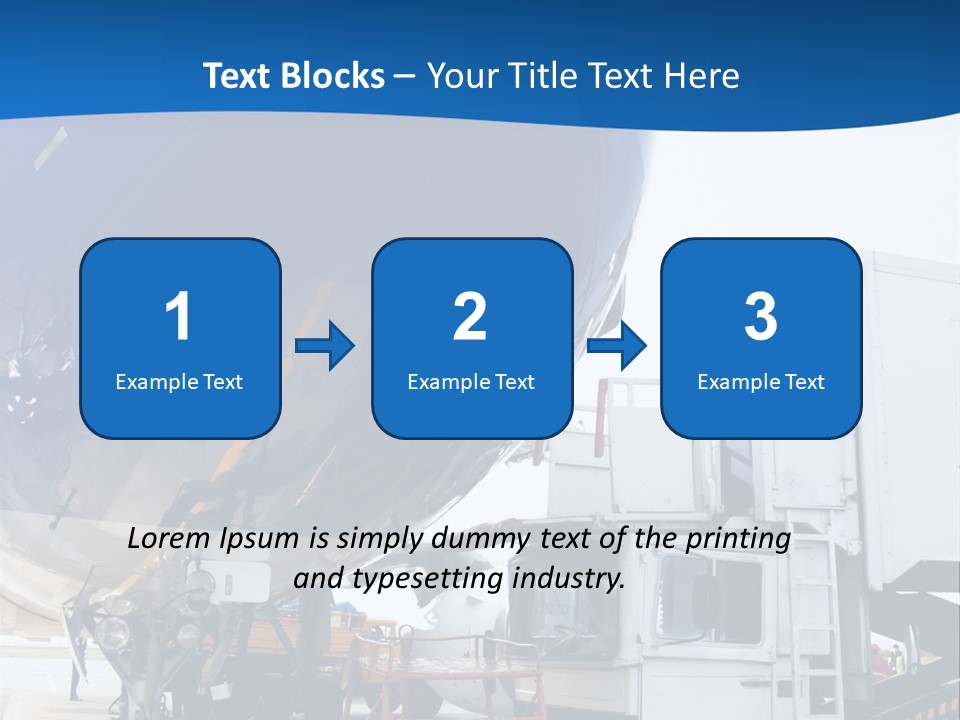Airplane Is Being Serviced PowerPoint Template