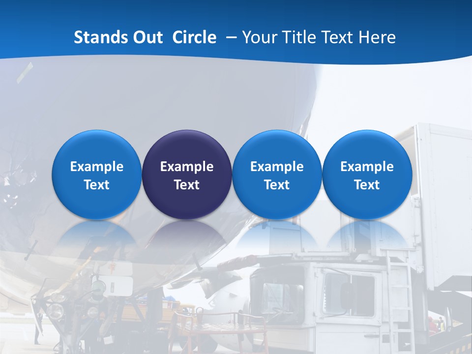 Airplane Is Being Serviced PowerPoint Template